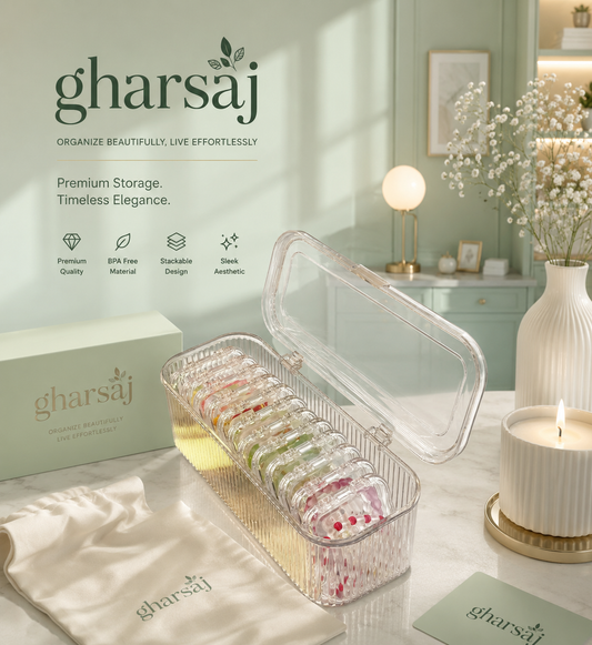 GHARSAJ™ Luxury Acrylic Jewellery Organizer