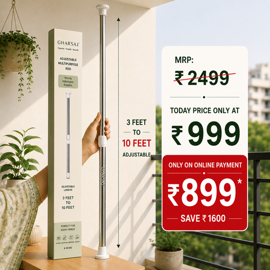 Drill-Free Multifunctional Adjustable Rod